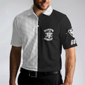 Black  White Are You Looking At My Putt Golf Polo Shirt Black And Golf Pattern Polo Shirt Sarcastic Golf Shirt For Men - 5