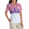 I Golf Like A Girl Try To Keep Up V2 Short Sleeve Women Polo Shirt Pink Golf Shirt For Ladies - 5