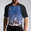 Spare No One Bowling Polo Shirt Black And Blue Tenpin Bowling Shirt For Men Cool Bowling Gift Idea - 5