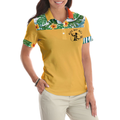 Kiss My Ace Floral Tennis Shirt For Women Short Sleeve Women Polo Shirt - 5