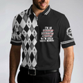 Im An Accountant Im Great With Numbers Polo Shirt Argyle Pattern Accountant Shirt For Men - 5