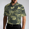 Aircraft Green Camouflage Short Sleeve Polo Shirt Army Polo Shirt Best Camo Shirt For Men - 5