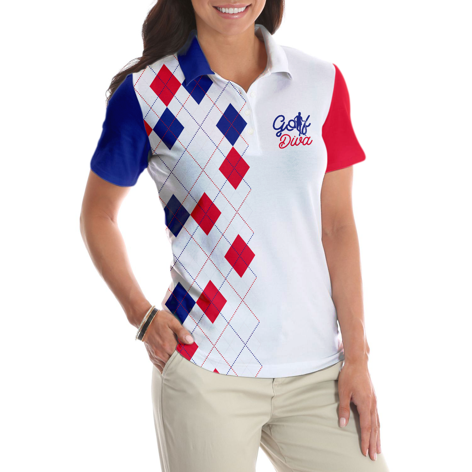 Golf Diva Short Sleeve Women Polo Shirt - 5