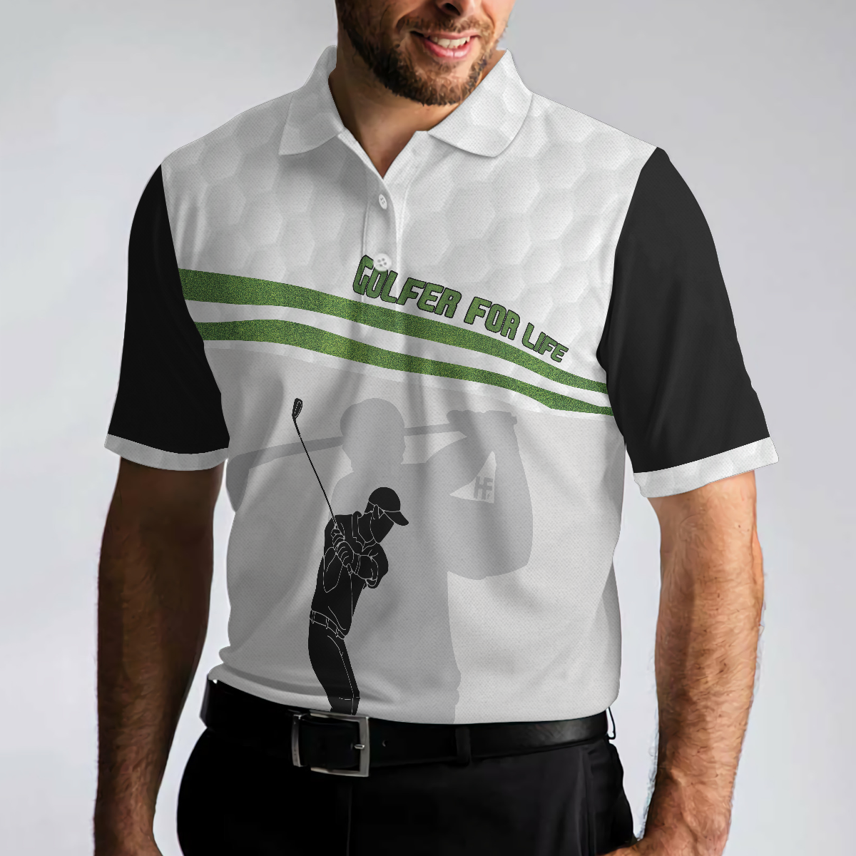 Golfer For Life Golf Polo Shirt Golf Swing Shirt For Male Golfers Best Golf Shirt For Hot Weather - 5