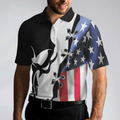 Black Skull Billiards Short Sleeve Polo Shirt American Flag Polo Shirt Best Billiards Shirt For Men - 4