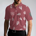 Filthy Personalized Red and White Golf Polo Shirt - 4