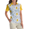 Golf Life In Yellow V2 Short Sleeve Women Polo Shirt - 4