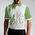 Tennis Now Beer Later Polo Shirt White And Green Tennis Shirt For Men - 5