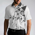 Golf Pattern On Par For Years Polo Shirt Black And White Polo Shirt Best Golf Shirt For Men - 5