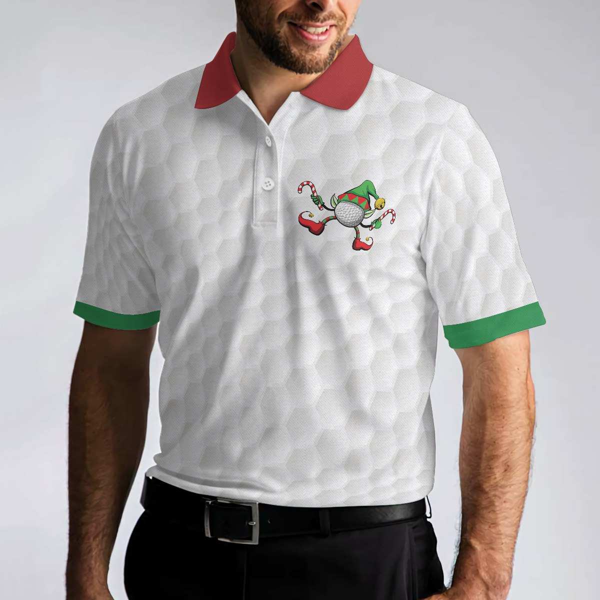 Golf All I Want Polo Shirt Christmas Gift Idea For Male Golfers Funny Christmas Themed Golf Shirt - 5