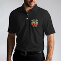 Golf Best Dad By Par Polo Shirt Black Golf Shirt With Sayings Best Golf Gift Idea For Dad - 5