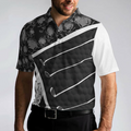 Life Is Full Of Important Choices Golf Polo Shirt Black And White Skull Golf Shirt For Men - 4