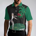 Just Tap In It Golf Polo Shirt Funny Black And Green Golf Shirt For Men - 4