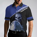 Skull Bowling Polo Shirt Satanic Skeleton Bowler Bowling Shirt For Men - 4