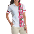 Life Is A Game But Golf Is Serious Golf Short Sleeve Women Polo Shirt Floral Shirt With Sayings For Women - 5