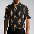 Flaming Billiard 8 Ball Polo Shirt Basic Billiards Shirt Design For Men Gift Idea For Billiards Lovers - 5