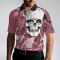 Golf Pink Skull Polo Shirt For Men - 4