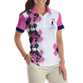 Cooking Is Like Golf Slice Chip And Put On Some Greens Women Polo Shirt Argyle Pattern Funny Golf Polo Shirt For Ladies - 5