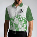 King Of The Green Golf Polo Shirt White And Green Golf Shirt For Men Cool Gift For Golfers - 5