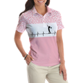 Pink Tennis Leopard Short Sleeve Women Polo Shirt Best Women Tennis Shirt Leopard Pattern Tennis Shirt For Female Players - 4