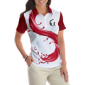 Thats What I Do I Play Golf I Drink Wine Short Sleeve Women Polo Shirt - 4