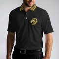 Golf Crusader King Polo Shirt For Golf Luxury Baroque Pattern Lion Polo Shirt Best Golf Shirt For Men - 5