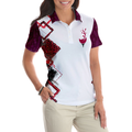 You Say Girl Cant Golf So Watch Me Leopard Golf Short Sleeve Women Polo Shirt Plum Purple Wine Drinking Golf Shirt For Ladies - 4