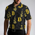 Bitcoin Seamless Pattern Cryptocurrency Polo Shirt Crypto Mining Polo Shirt Best Bitcoin Shirt For Men - 4