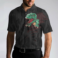 Poolasaurus Polo shirt Black Billiards Shirt Design For Billiards Lovers Cool Dinasour Polo Shirt - 4