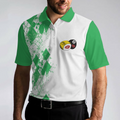 Kiss My Balls Polo Shirt Green Argyle Pattern Billiards Shirt Polo Style Billiards Shirt Gift For Billiard Lovers - 6