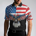 Billiards American Eagle Polo Shirt Cool American Flag Billiards Shirt For Men Best Billiards Gift Idea - 5