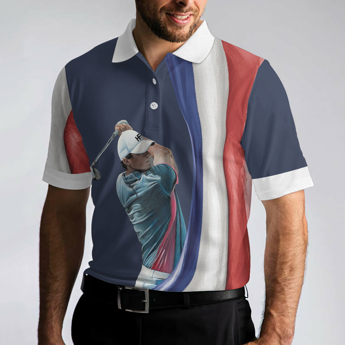 Golf Et Bire Cest Pourquoi Je Suis Ici Polo Shirt Golf And Beer France Flag Polo Shirt French Golf Shirt For Men - 4