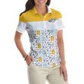 Golf Life In Yellow Short Sleeve Women Polo Shirt - 5