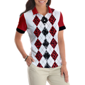 Just A Woman Who Loves Golf And Hallowine Golf Short Sleeve Women Polo Shirt Halloween Golf Shirt For Ladies - 5