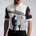 Lest We Forget Polo Shirt Military Veteran American Flag Golf Shirt For Men - 5