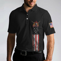 Never Underestimate An Old Man Who Loves Pool And Beer Polo Shirt Black American Flag Billiards Shirt For Men - 5