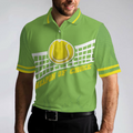 Weapon Of Choice Short Sleeve Polo Shirt Green Tennis Ball On The Net Polo Shirt Best Tennis Shirt For Men - 4