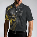 Bowling Shut Up Polo Shirt Scary Halloween Gift Idea For Male Bowlers Skull Bowling Polo Shirt - 5