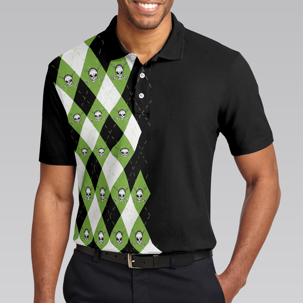 I Might Look Like Im Listening To You But In My Head Im Playing Golf Polo Shirt Plaid Pattern Golf Shirt - 4