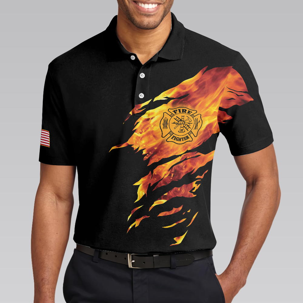 Firefighter My Craft Allows Me To Save Anything Polo Shirt Skull Firefighter Shirt For Men - 4