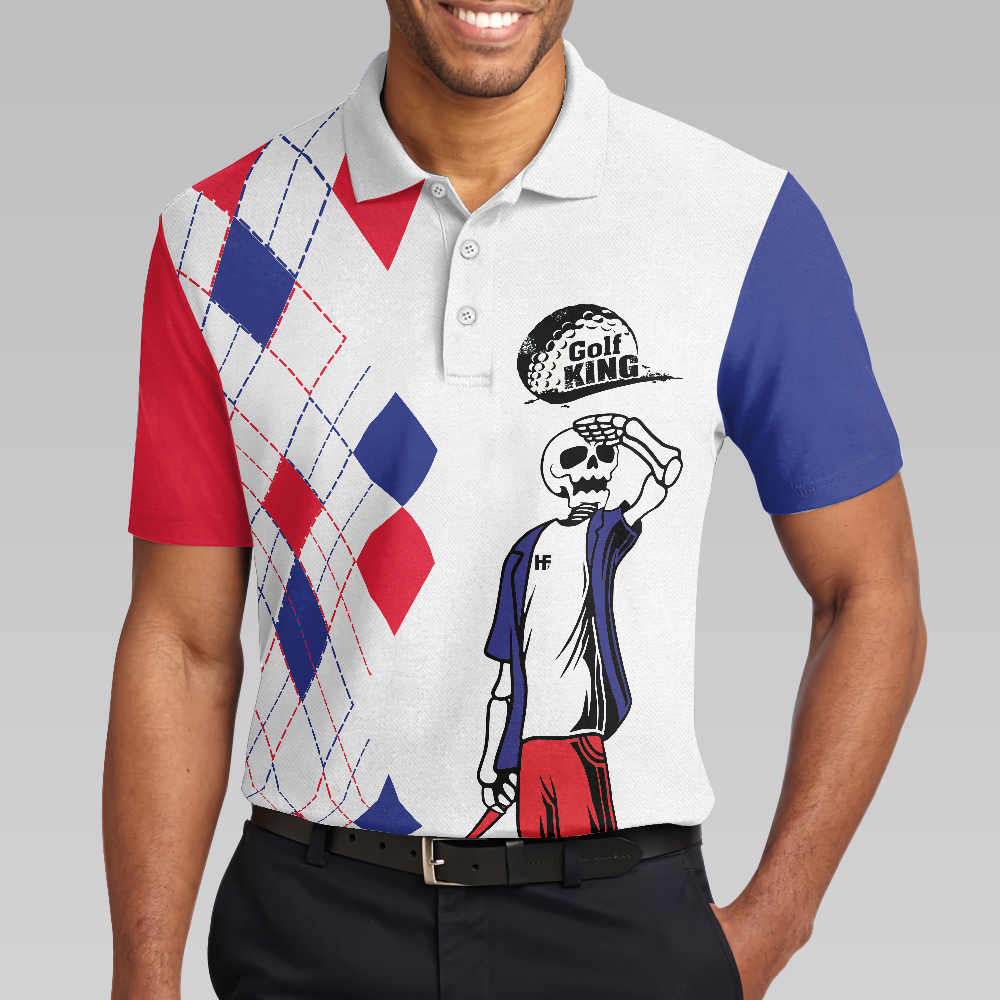 The Older I Get The Harder It Is To Find My Balls Golf Polo Shirt Skeleton Golf Shirt Design Swag Golf Shirt - 4