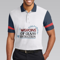 Weapons Of Grass Destruction Short Sleeve Polo Shirt Golfaholic Polo Shirt Best Golf Shirt For Men - 4