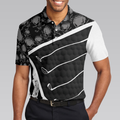 Life Is Full Of Important Choices Golf Polo Shirt Black And White Skull Golf Shirt For Men - 5