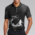 Baseball On Smoke Black Theme Polo Shirt Smoke Baseball Striker Player Polo Shirt Best Baseball Shirt For Men - 5