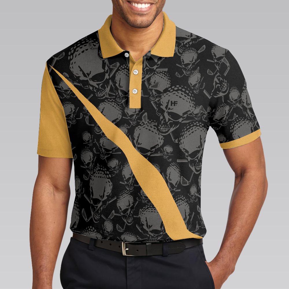 Im A Simple Man I Like Playing Golf And Beer Polo Shirt Cool Ball Pattern Shirt With Sayings Best Gift For Golfers - 5