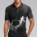 American Football On Smoke Black Theme Background Polo Shirt Smoke Football Player Polo Shirt Best Football Shirt For Men - 4