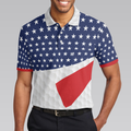 American Flag Golf Texture Short Sleeve Golf Polo Shirt Golfaholic Polo Shirt Patriotic Golf Shirt For Men - 4