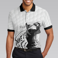 Drive It Like You Stole It Golf Polo Shirt Short Sleeve Black And White Golf Shirt For Men - 5