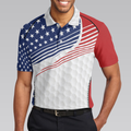 Golf Skull Wear Hat Short Sleeve USA Golf Polo Shirt American Flag Polo Shirt Patriotic Golf Shirt For Men - 4