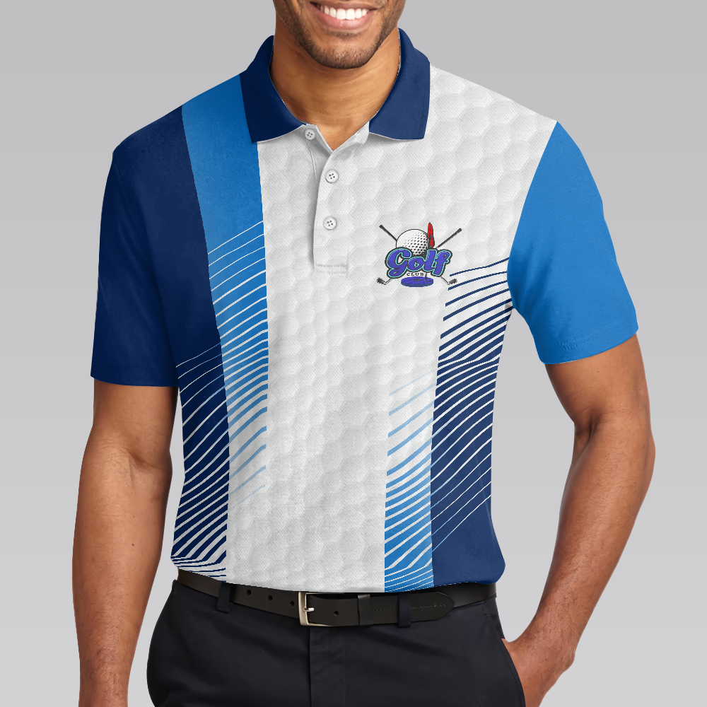 Id Tap That Elegant Blue Color Golf Polo Shirt Blue Golfing Polo Style Shirt For Male Golfers Best Golf Gift - 4